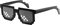 Fiada 8 Bit Pixel Mosaik Brille Unisex Sonnenbrille UV Schutz Spieler Sonnenbrille Coole Brille für Männer Frauen Kinder Foto Requisiten (Schwarz, Zarter Stil)