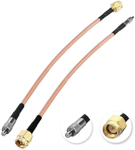 Boobrie SMA TS9 Koaxial Adapter Kabel 15CM Gerade TS9 Weiblich zu SMA Stecker TS9 Buchse Pigtail Kabel RG316 Verlängerungskabel für Huawei ZTE Wireless Mobile WIFI/GSM/3G Modem TPLINK 2PCS