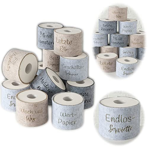LS-LebenStil Filz Toilettenpapier Banderole Endlos Serviette Klohut Husse Klopapier Klorollen