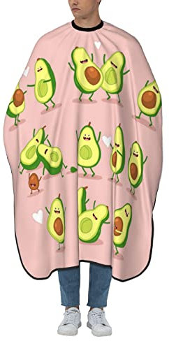 RBAZYFXUJ Haarschneideumhang, lustiger Avocado-Salon-Umhang, professioneller Friseurumhang für Haarstyling, Farben, Haarschnitte, siehe abbildung, One size