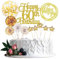 Jxuzh Tortendeko 60 Geburtstag Gold Frau Männer Happy Birthday 60 Glitter Cake Topper 60.kuchendeko Geburtstag Happy 60th Birthday Tortendeko 60 Jahre Geburtstag Kuchen Deko 60 Geburtstag Frau Gold