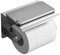 LSLANSOON Toilet Paper Holder with Phone Shelf, Wall Mounted Stainless Steel Tissue Dispenser for Bathroom (Single Roll-Silver)