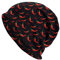 Oudrspo Red Chilli 1 Red Chilli Strickmütze für Erwachsene, Stretch-Strickmütze mit Totenkopf-Motiv, mexikanische Mütze im Cinco De Mayo-Design