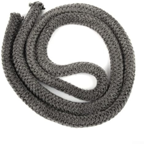 Hasaller Cuerda de sellado de chimenea, cuerda de sellado de puerta de estufa de leña, 2 m de longitud, 20 mm de diámetro, junta de fibra de vidrio de alta temperatura para chimenea
