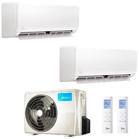 CLIMATIZZATORE DUAL 18+9 MIDEA DC INVERTER R32 A++A+ M2OE-18HFN8 LINEA 2023 WI FI INCLUSO CON UNITA’ ESTERNA M2OE-18HFN8