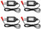 DollaTek 4 pièces JST chargeur câble 7.2V Lipo chargeur de batterie pour voiture RC SCX24 Splatter Ball Gun FPV Drone chenille quadrirotor