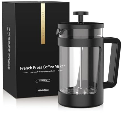 RAINBEAN Cafetiere 1 Cup French Coffee Press, Small Cafetiere 1 Cup, Coffee Press for Ground Coffee, Caffettiera With 3 Level Filtration, Perfect For Coffee Lovers