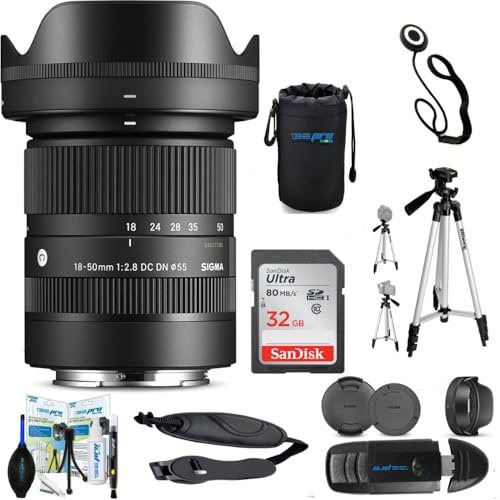 Sigma Obiettivo contemporaneo 18-50mm f/2.8 DC DN per Sony E con pacchetto di accessori Deal-Expo...