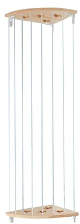 LOVIVER Support d'angle pour Jouets en Peluche, hamac pour Animaux en Peluche, Support de Rangement d'angle pour Peluches, Rangement Mural Robuste pour (Blanche)