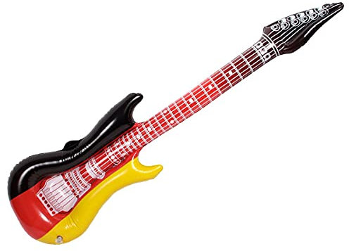 Alsino Deutschland Fanartikel Fan-Artikel Fußball WM WM Hut Brille Perücke Fahne, Modell wählen:Luftgitarre