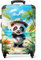 NoBoringSuitcases.com Kinderkoffer, Koffer Personalisiert, Kinderkoffer Mädchen, Koffer Groß, Koffer Kinder, TSA, Koffer Mädchen, Reisekoffer Groß, Koffer Mittelgroß (Panda - Tropisch, 67 cm - 72 L)