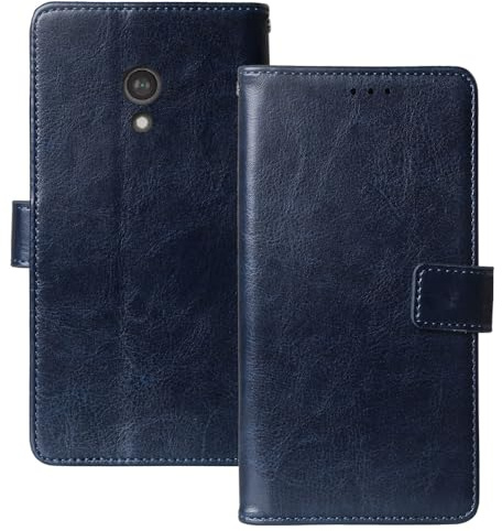 Anybird Flip Leder Tasche TPU Silikon Hülle Für Nokia 3210 2024 / HMD 3210 2.4 Lederhülle Handyhülle Schutzhülle Handytasche Handy Etui Cover Case Abdeckung (Dark Blau)