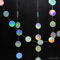 Girlande Papier Irisierende 4 Stück - 52Ft Hängenden Garland Circle Dots Party Deko für Meerjungfrau Unterwasserwelt Baby Shower Geburtstag Kindergeburtstag Party