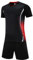 Adixun Kids Boys Football Kit Children Soccer Jersery Set Gym Shorts and T-shirt Sets Sports Outfit(Black,12-13 Years)
