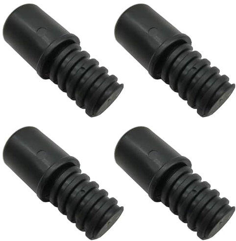 Niuhong 4 Pcs Manche Balai Avec Extrémité Filetée Tiges d'Extension Fixation Adaptateur Manchebalai Tige Télescopique Connecteur Plastique Adaptateur Tige d'Extension Rechange