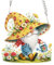 DCIDBEI Diamant Malerei Kranz mit Kette Gnome Traumfänger 15x15cm Diamond Painting Ornamente Schilder Fensteranhänger Diamant Painting Anhänger Pendant Plakette Haustürschild für Veranda Zwerge Gnome