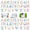 54 Pcs Iron On Letter Patches with Flowers, A-Z Flower Embroidery Alphabet Patches for Clothes Hats Backpacks Jackets Pants DIY Supplies (Flowers)