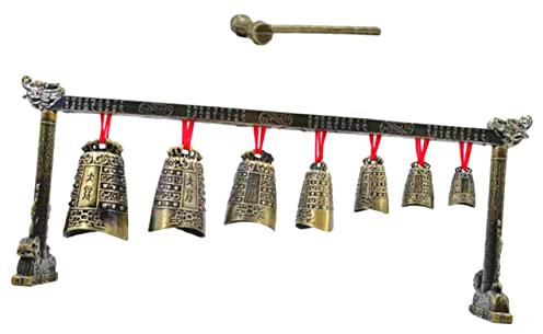 LALADEFIEE Metal Chimes Dekoration Antikes Musikinstrument Für Schreibtisch Vintage Klangspiel Brass Chime Ornament Für Wohnkultur Einweihungsgeschenk Handgefertigt Und