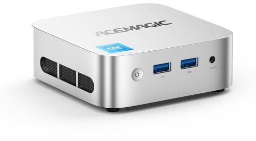 ACEMAGIC N150 Vista Mini PC V1, Single Lake N150 (Beat N100/N95, fino a 3,6 GHz), 16 GB DDR4 RAM 512 SSD Mini PC, 11 Pro Desktop 4K Dual Display/HDMI/WiFi/BT/LAN per casa/ufficio