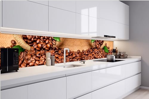 Dimex Küchenrückwand Folie Selbstklebend Kaffee 420 x 60 cm | Klebefolie - Dekofolie - Spritzschutz für Küche | Made in EU