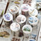 Washi Tape Stickers Set,Arpaper Scrapbooking Sticker,Bullet Journal Zubehör Sticker,8 Rolls Girls Blumen Aesthetic Sticker Decorative for Journal Zubehör,Photo Album,Notebook(Storage Romance Series)