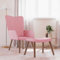 LAPOOH Relaxsessel mit Hocker Rosa Samt, Fernsehsessel, Kinosessel, Lesesessel, Tv Sessel, Ohrensessel, Armsessel, Seselstuhl Wohnzimmer - 327670