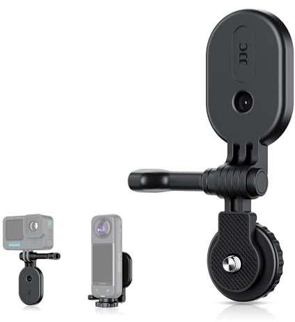 JJC Magnetic Mount Stand for Action Camera, Strong Magnetic Camera Holder 1/4-20 Screw Base for DJI Osmo360 Osmo Pocket3 Action 5 Pro 4 GoPro Hero Inst360 X4 ACE, Action Cam Magnet Adapter Accessory