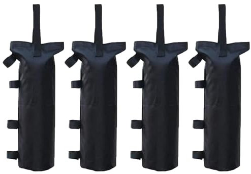 VIDSTW 4 Pezzi Zavorre per Gambe di Gazebo Tessuto Oxford 800D Sacchi Pesi Gazebo 50 x 20 Cm Pesi Sacchi di Sabbia Antivento Sacchetto Sabbia Della Tenda per Tende Padiglioni Ombrelloni