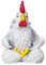 shjxi Hahn-Statue, Yoga-Huhn-, Moderne Kunst-Skulptur aus Kunstharz, lustige Sammlerfigur, Schreibtischzubehör, Tischdekoration, Tierfigur für Zuhause und Arbeitsplatz