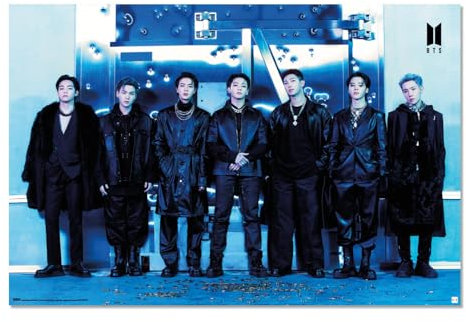 Grupo Erik Poster Kunstdruck BTS K-Pop Poster Deko Wohnzimmer oder Deko Schlafzimmer - Deko Zimmer - Größe 61 x 91,5 - Offizieller BTS Merch Fanartikel
