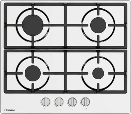 GM643XHFCI - Placa de cocina con 4 fuegos de gas, 60 x 52 cm, inoxidable