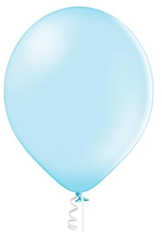 5 Luftballons XL 43 cm Latex Pastell Chrom Metallic Riesen Ballon Geburtstag Deko Party Bio Latex, Farbe:Sky Blue