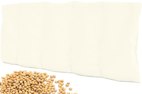 Amilian Kirschkernkissen 55x20 cm – Wärmekissen & Kältekissen mit 100% Kirschkerne – Körnerkissen für Mikrowelle – ideal für Nacken, Schulter, Rücken & Bauch - Lichtblüte