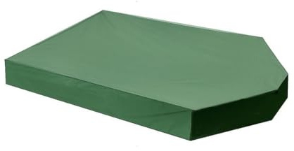 Sandkastenabdeckung, Oxford-Stoff, wasserdichte Sandkastenabdeckung, Schutzdach, Bootsform, wasserdichte Markise, 160 x 113 x 22 cm, Sandkasten-Poolabdeckungen mit Kordelzug (grün)