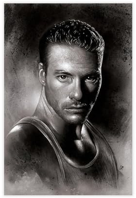 THCTCA Jean-Claude Van Damme Leinwand-Poster, Wandkunst, Dekordruck, Bild Gemälde für Wohnzimmer, Schlafzimmer, Dekoration, ungerahmt, 30 x 45 cm