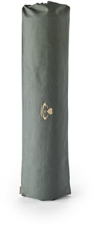 Myga Yoga Mat Bag – Cotton Yoga Mat Carrier with Shoulder Strap & Drawstring Closure – Lightweight & Durable Yoga Mat Holder – Eco-Friendly Mat Storage for Home, Gym & Travel – Sage or Cream
