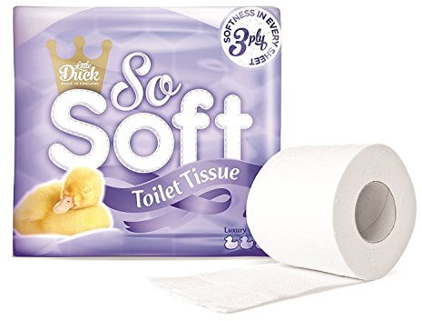Little Duck SSTT-40 Toilet Roll, Tissue Paper, Luxury Soft, 3-Ply (Pack of 40)