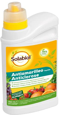 Solabiol Antiingiallimento Liquido per Fiori, ortaggi e Frutta. 100% Biologico