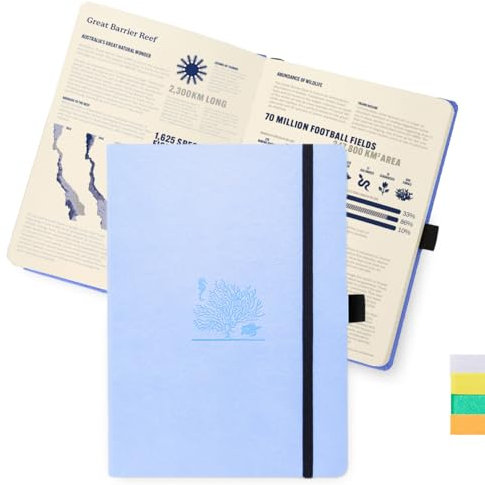 Dingbats* - Tierwelt Notizbuch A5 Gepunktet - Weicher Einband aus veganem Leder für Arbeit, Reisen, Universität - mit elastischem Verschlussband