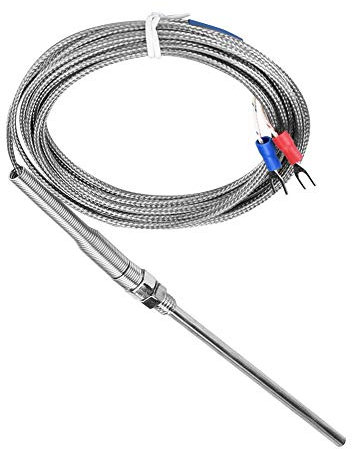 Tipo K Termocoppia, filo di tipo M8 Termocoppia K Termocoppia 100 mm Cavo sensore temperatura 0-400 ℃(4m)