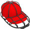 XQXA Cap Washer für Baseballmützen, gebogener Käfig-Reiniger, Shaper für Waschmaschine oder Geschirrspüler, Kunststoff, passend für Kinder und Erwachsene (Schwarz-1 Stück)