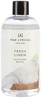 Wax Lyrical Fresh Linen Reed Diffuser Refill - 200ml | Uplifting Scent of Freshly Washed Linen | Made in England
