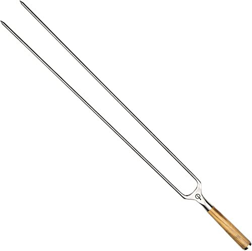 Forged Churrasco - Spiedini per barbecue, 60 cm, manico in legno d'ulivo, in acciaio INOX