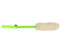 Dingo Hundespielzeug Schaf Pelz Naturfell mit Bungee-Griff Agility Apporte Motivation Spiel Zerrspielzeuge Training Grün Griff 15581