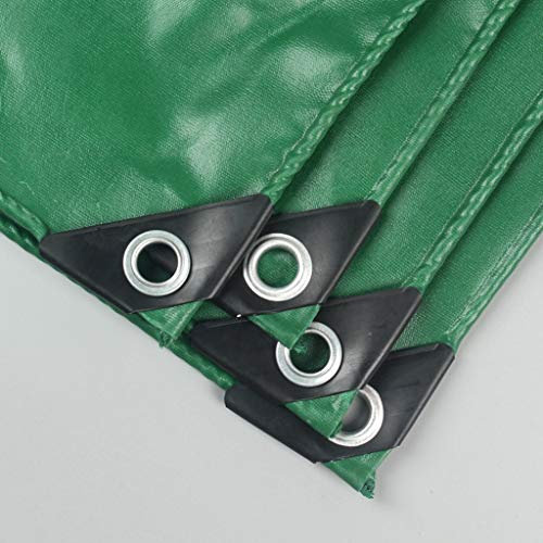 GXYAWPJ Heavy Duty Grün Plant, Wasserdicht Mit Perforation Und Reißfestigkeit, Stärke 0,40mm, for Pflanzendecke Auf Garten LKW Dach, 520g / M² (Size : 5x6m)