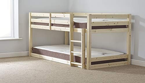 STRICTLY BEDS&BUNKS Low Twin Bunk Bed, 4ft Double