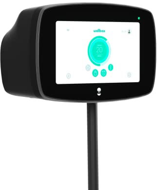 Wallbox Chargeur Commander 2 pour véhicules électriques - Puissance réglable jusqu'à 22 KW, câble de Charge Type 2, 5m, écran Tactile 7, Lecteur de Carte RFID, Wi-FI et Bluetooth, OCPP