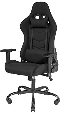 DELTACO GAMING Stuhl, Stoff-Schwarz, Standard GAM-096-F