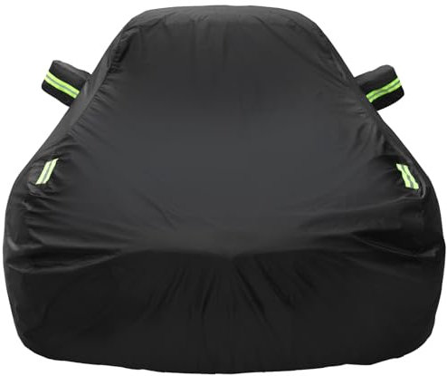 Abdeck Autoabdeckung Kompatibel mit Ford Mustang Abdeckplane für GT/Shelby/Mach 1/ECOBOOST 1965-1973/1994-2023 2024, Wasserdicht Abdeckung Autoplane Atmungsaktiv Auto Abdeckung mit Baumwollfutter