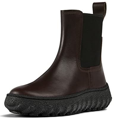 Camper Ground K400654, Stivali Chelsea Donna, Marrone scuro 002, 37 EU